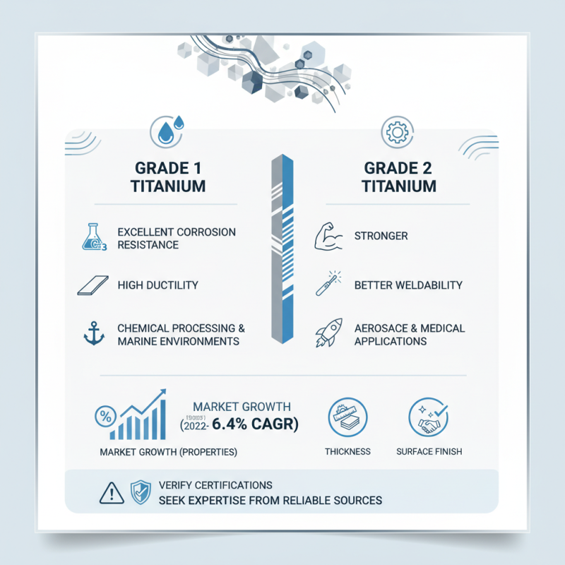 How to Choose the Best Grade1 and Grade2 Titanium Sheet?