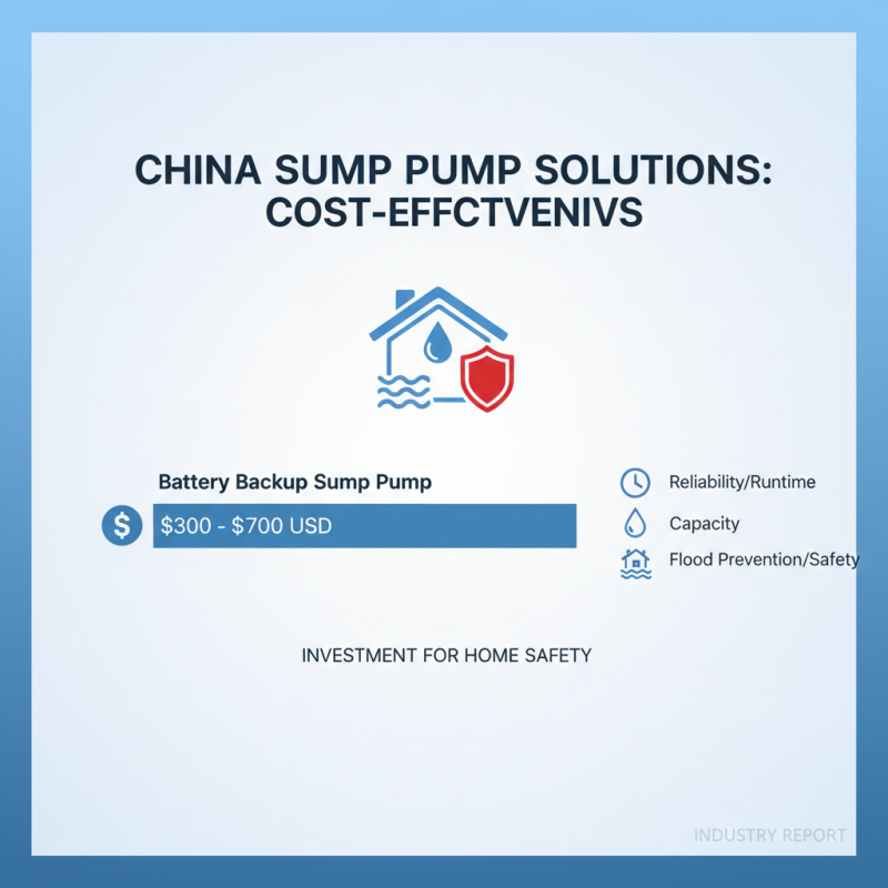 China Top Back Up Battery Sump Pump Solutions for Your Needs?