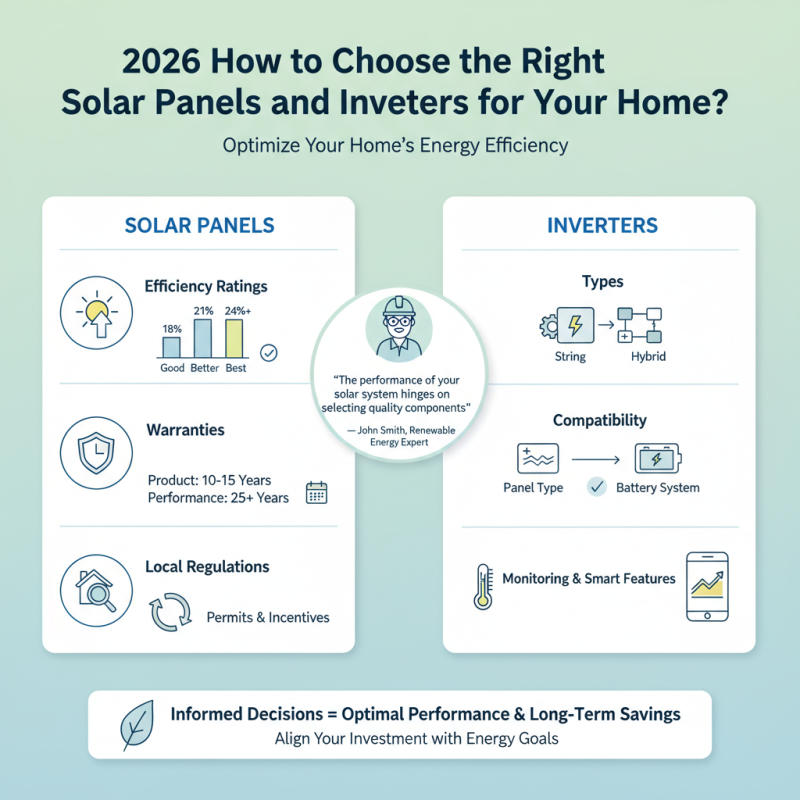 2026 How to Choose the Right Solar Panels and Inverters for Your Home?