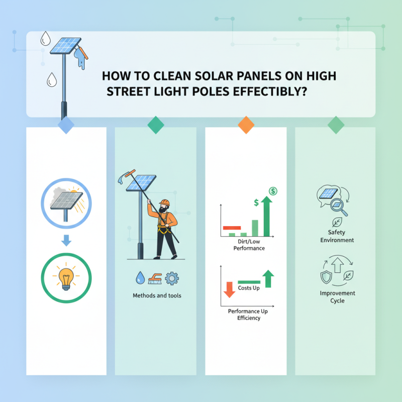 How to Clean Solar Panels on High Street Light Poles Effectively?