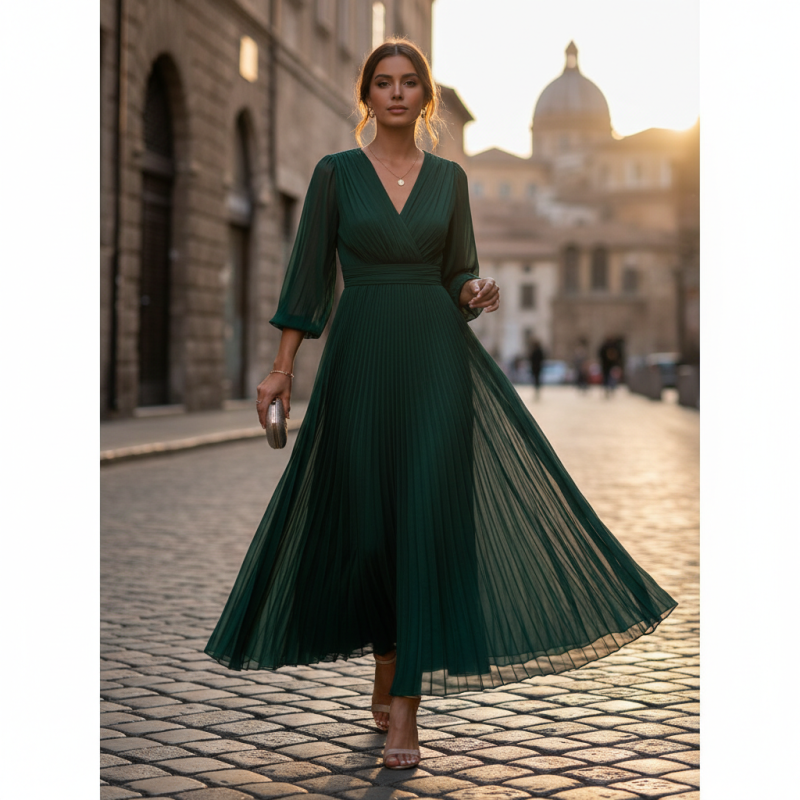Top Pleated Style Dresses for Global Buyers to Consider