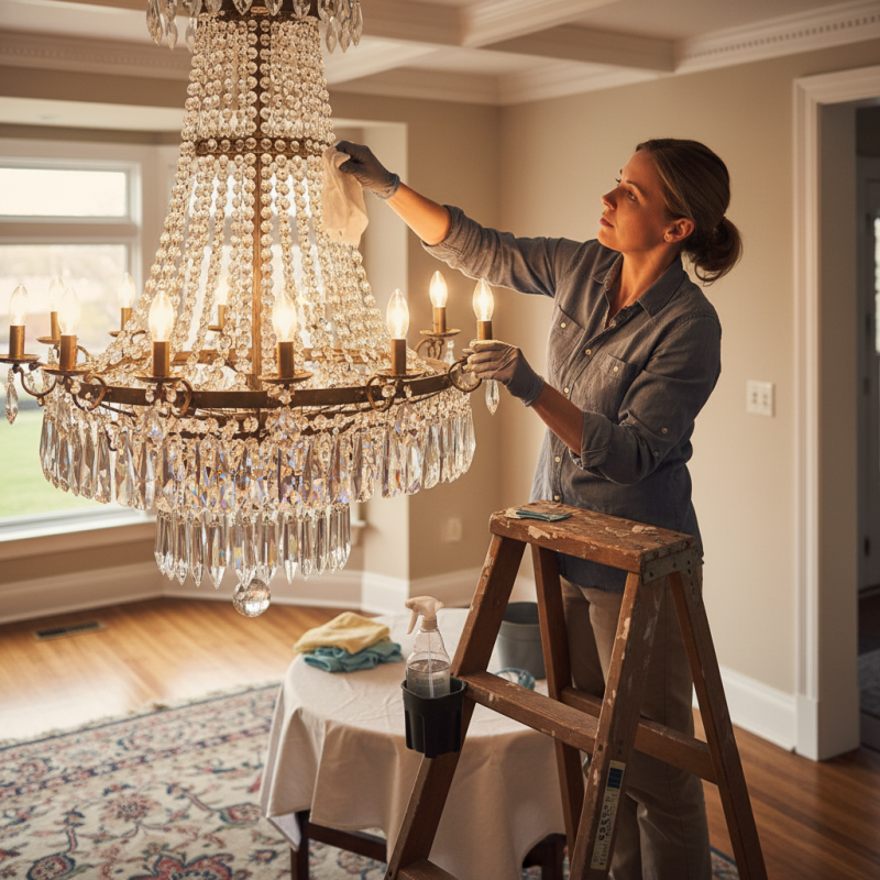 How to Safely Clean Crystal Chandeliers at Home?