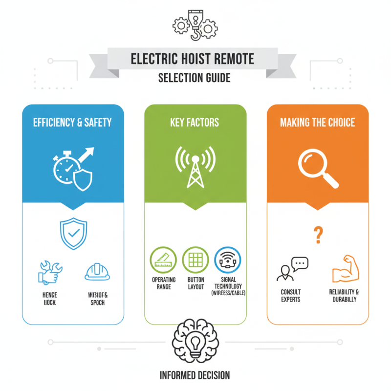 How to Choose the Right Electric Hoist Remote for Your Needs?