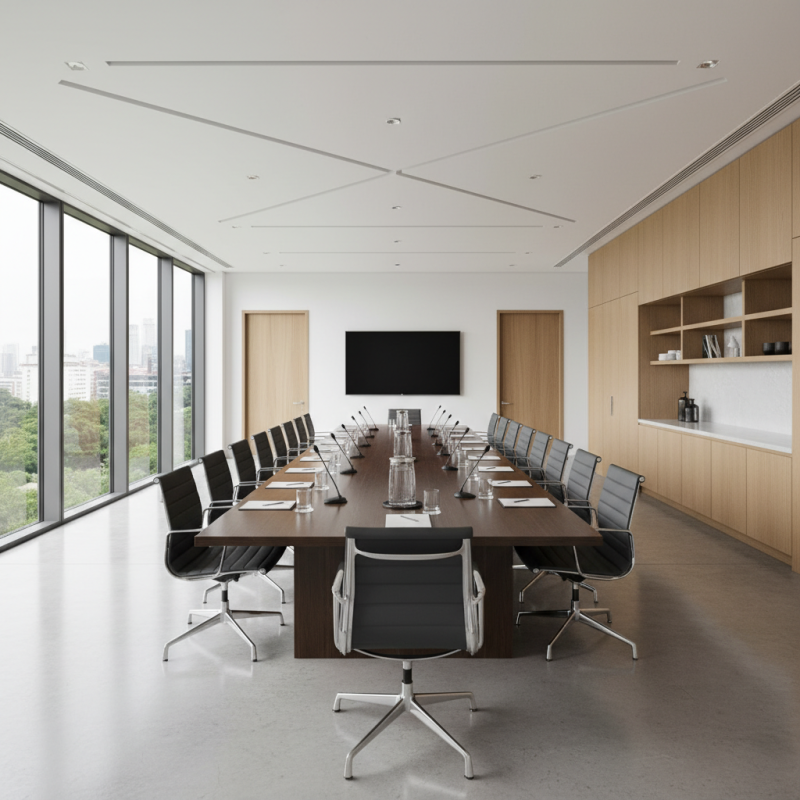 How to Measure Your Room for a Large Conference Table?