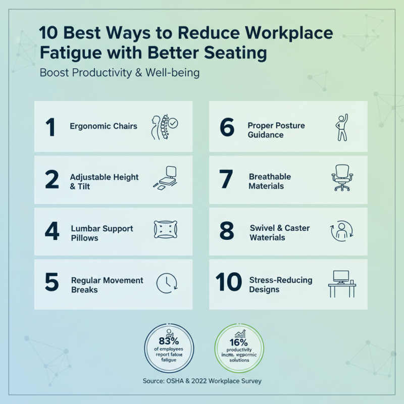 10 Best Ways to Reduce Workplace Fatigue with Better Seating?