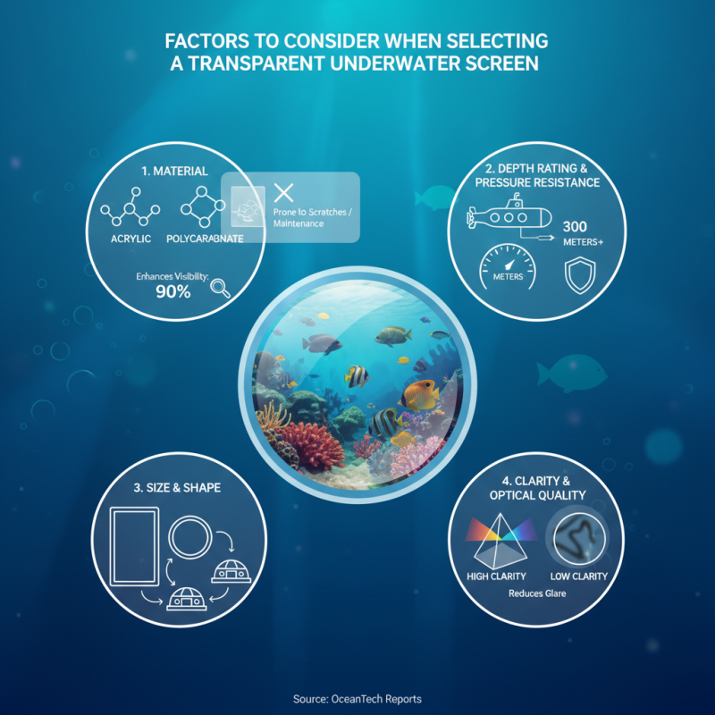 How to Choose the Best Transparent Underwater Screen for Your Needs?