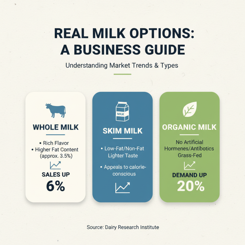 How to Choose the Best Real Milk for Your Business Needs?