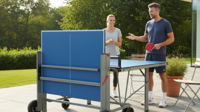 How to Choose the Best Fold Up Outdoor Table Tennis Table for Your Needs?