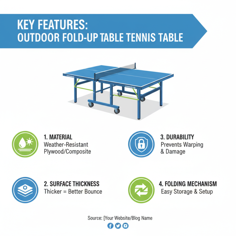 How to Choose the Best Fold Up Outdoor Table Tennis Table for Your Needs?