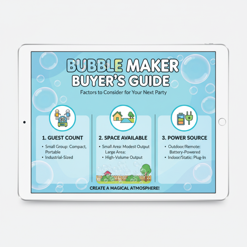 How to Choose the Best Bubble Maker for Your Next Party?