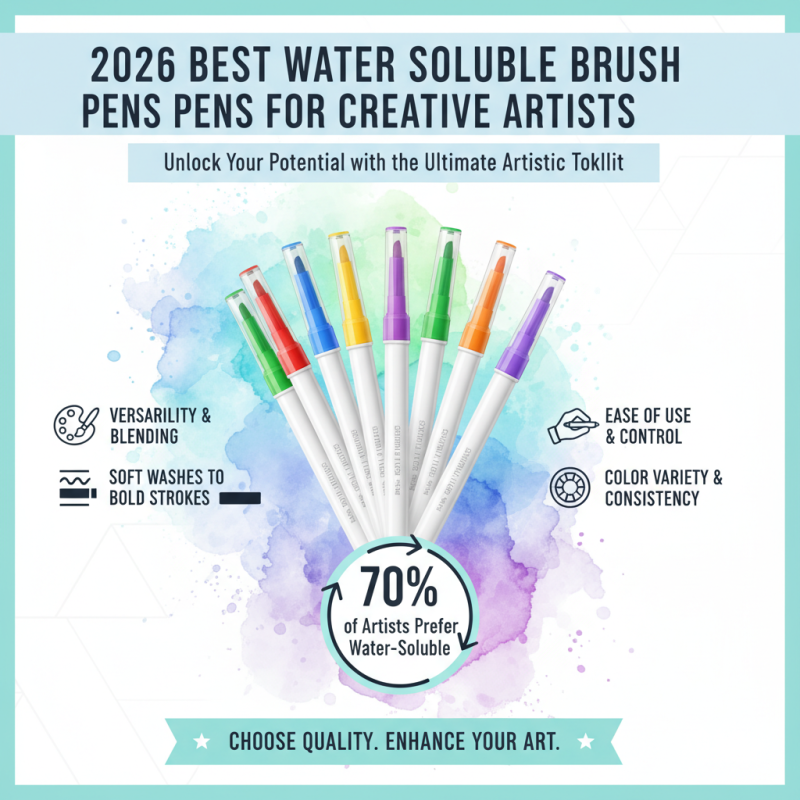 2026 Best Water Soluble Brush Pens for Creative Artists?