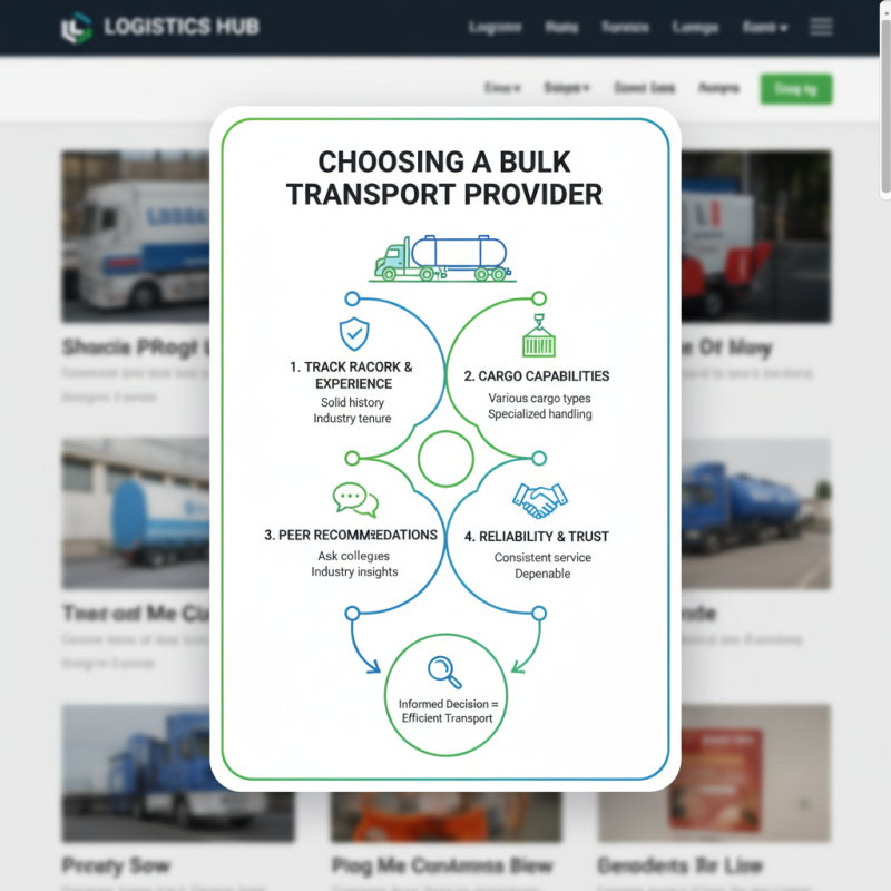 How to Choose the Best Bulk Transport Solutions for Your Needs?
