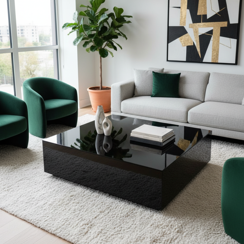 Modern High Gloss Black Coffee Table Buying Guide for Global Shoppers?