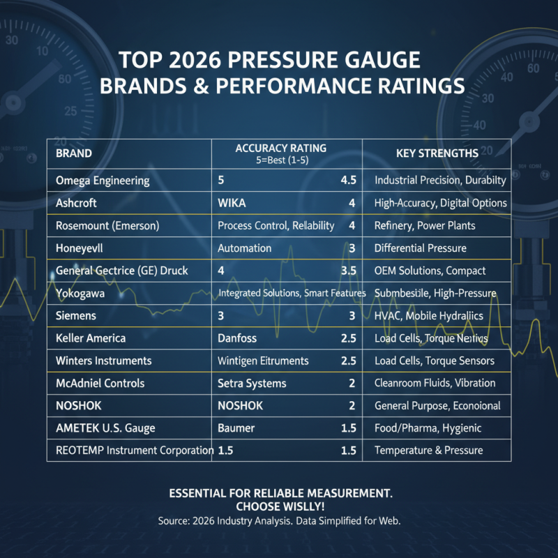 2026 Best Pressure Gauges for Accurate Measurements and Performance?