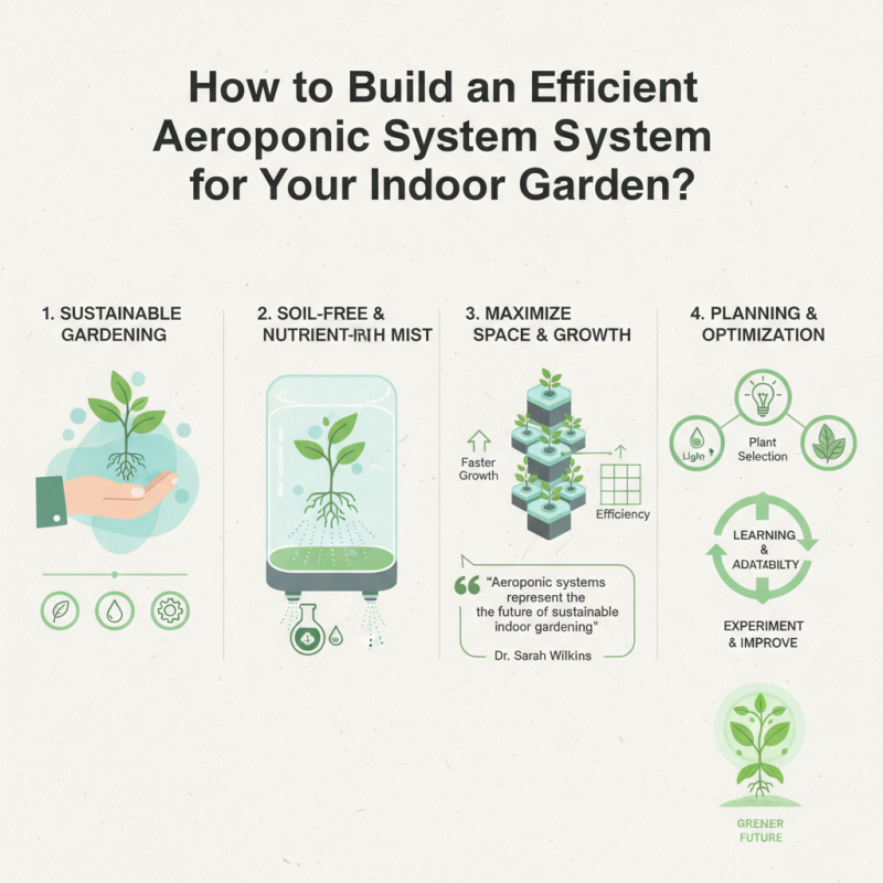How to Build an Efficient Aeroponic System for Your Indoor Garden?