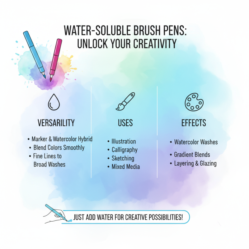 2026 Best Water Soluble Brush Pens for Creative Artists?