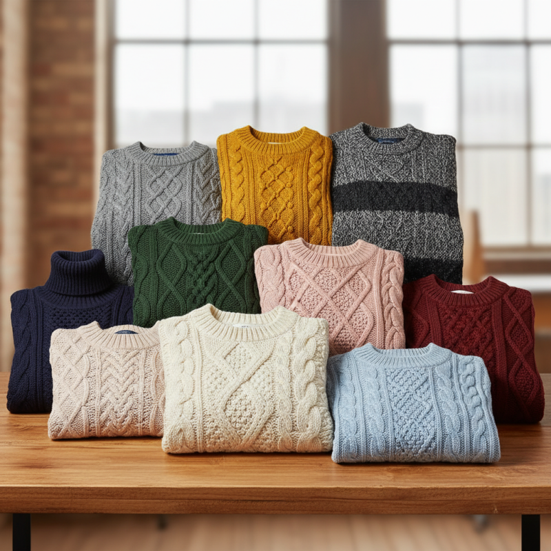 China Top 10 Cable Knit Pullover Styles for Global Buyers?