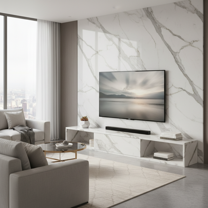 Why Choose a Marble Look TV Unit for Your Living Space?