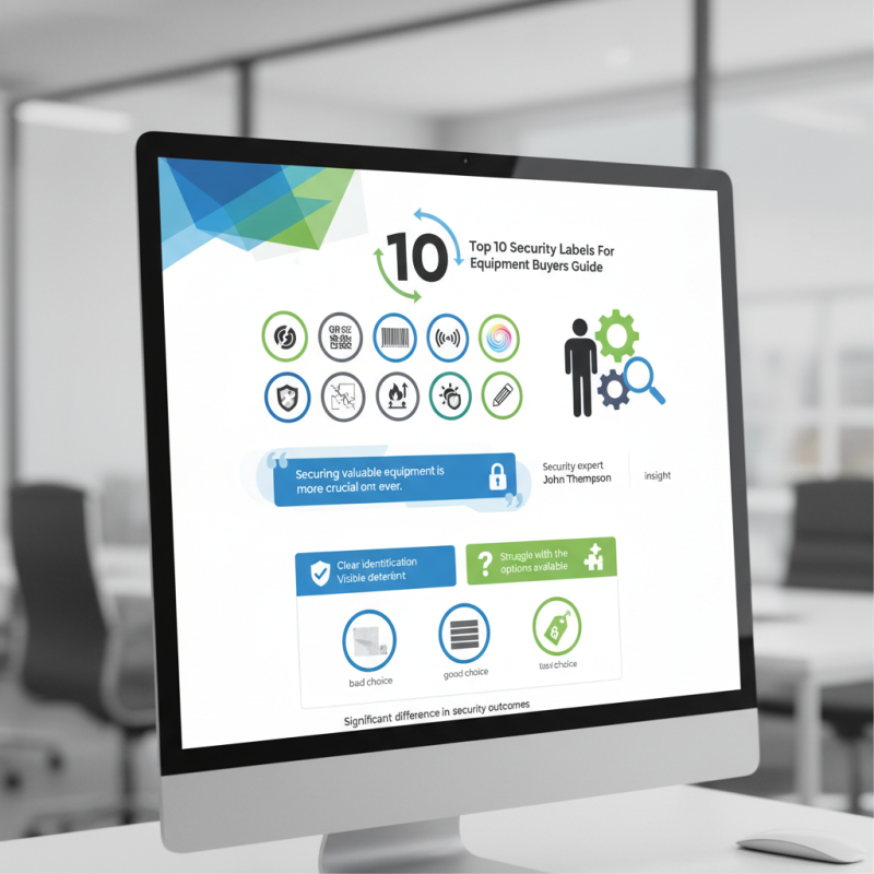 Top 10 Security Labels For Equipment Buyers Guide?