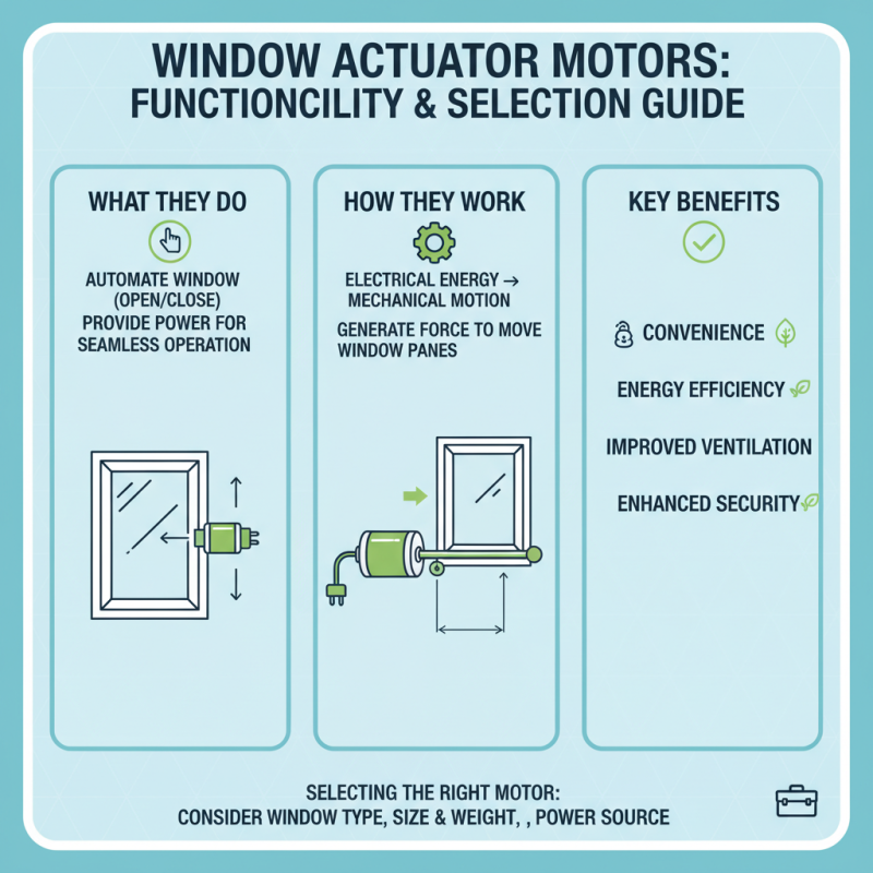 Why Choose a Window Actuator Motor for Your Project?