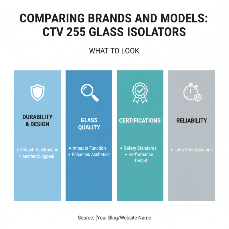 How to Choose the Right Ctv 255 Isolator En Verre for Your Needs?