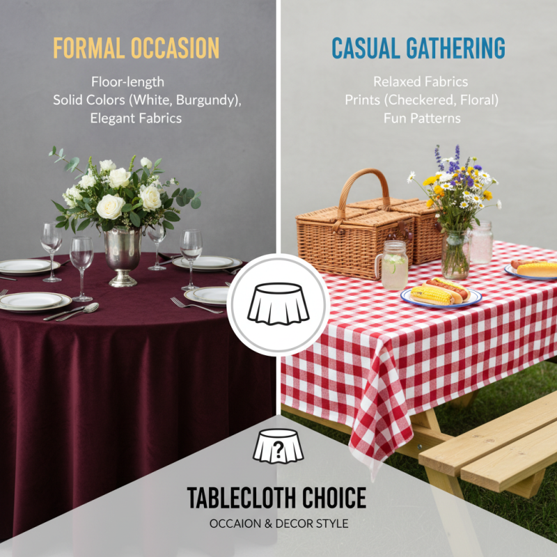What is the Best Tablecloth Sizing for Your Needs?
