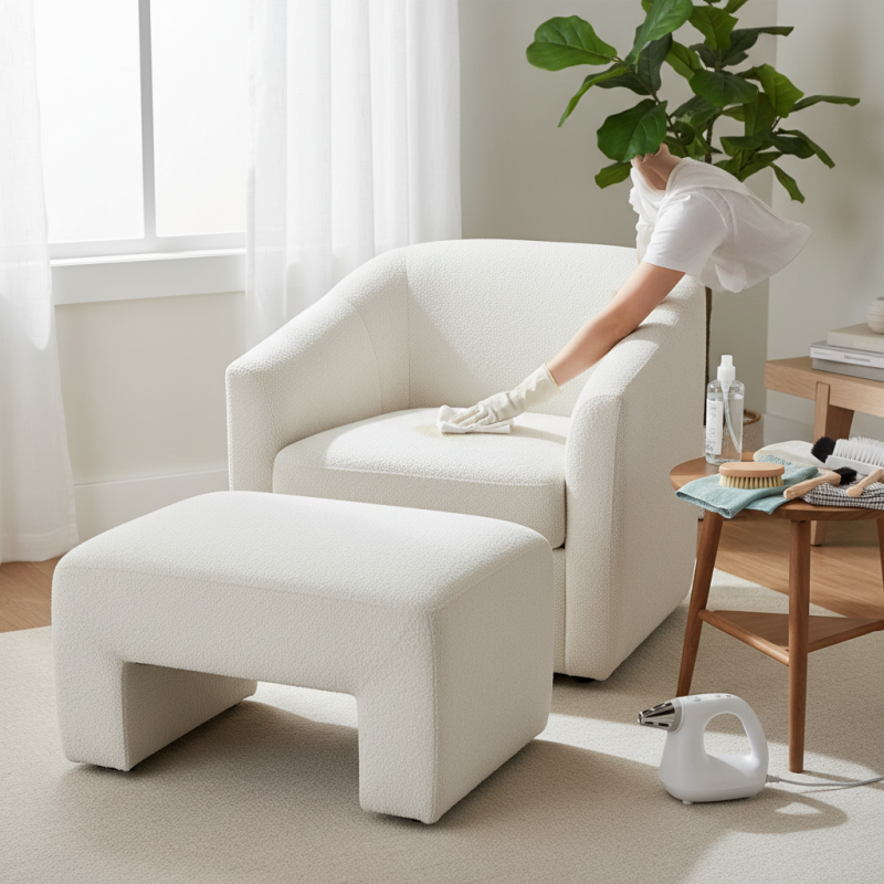 10 Tips for Effective Clean White Boucle Furniture?