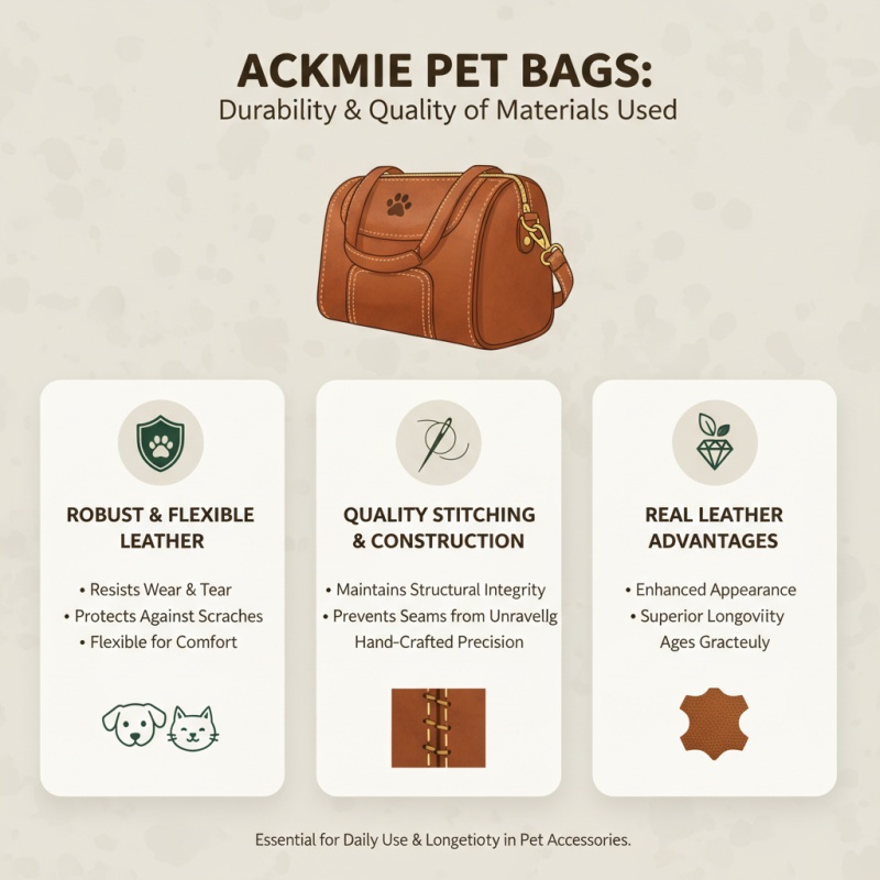 Top Features of Ackmie Custom Leather Pet Bag for Stylish Pet Owners?