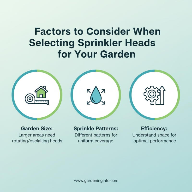 How to Choose the Right Sprinkler Heads for Your Garden?