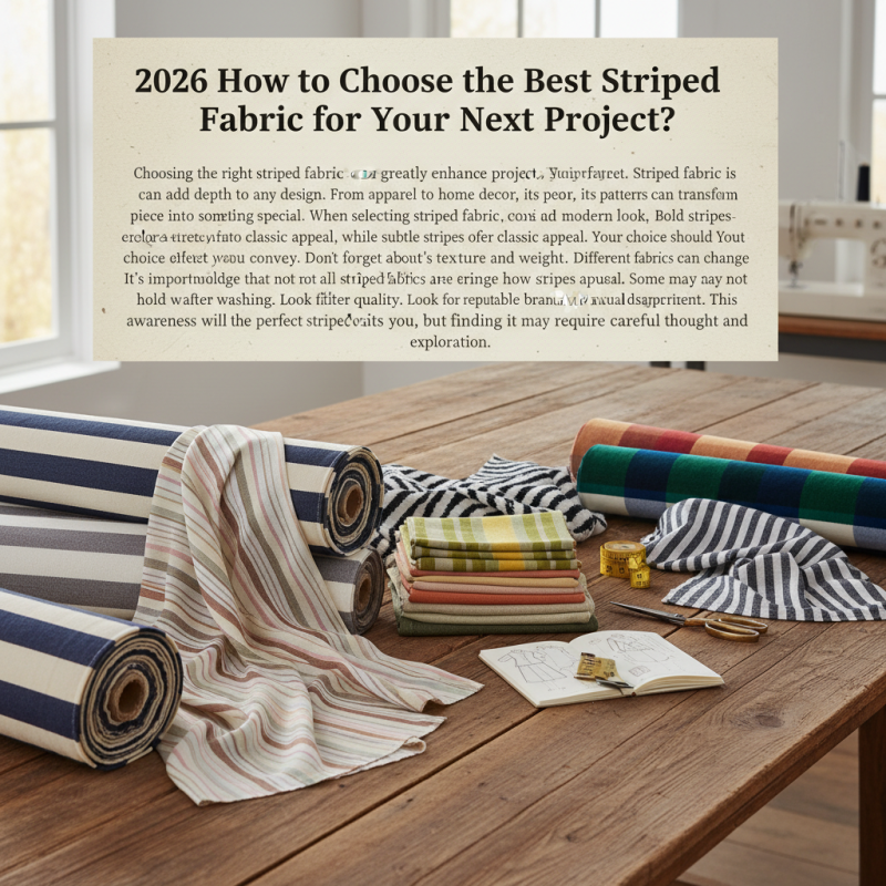 2026 How to Choose the Best Striped Fabric for Your Next Project?