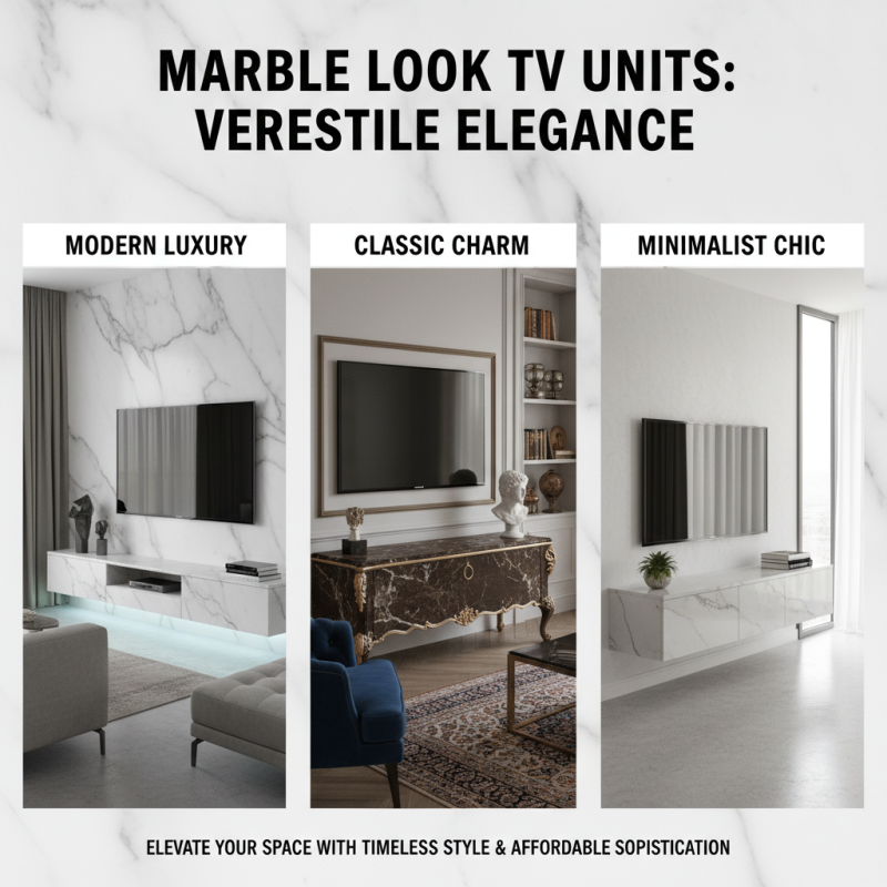 Why Choose a Marble Look TV Unit for Your Living Space?