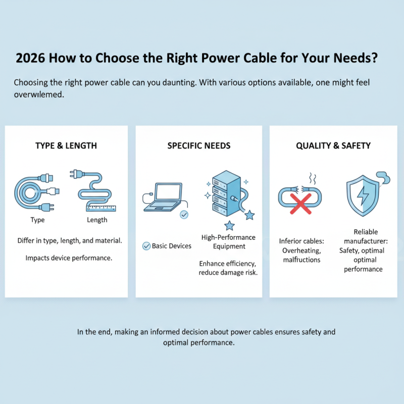2026 How to Choose the Right Power Cable for Your Needs?