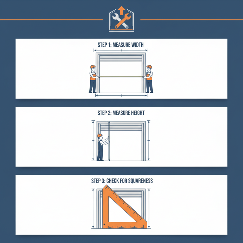 How to Measure a Rough Opening for Overhead Lifting Doors?