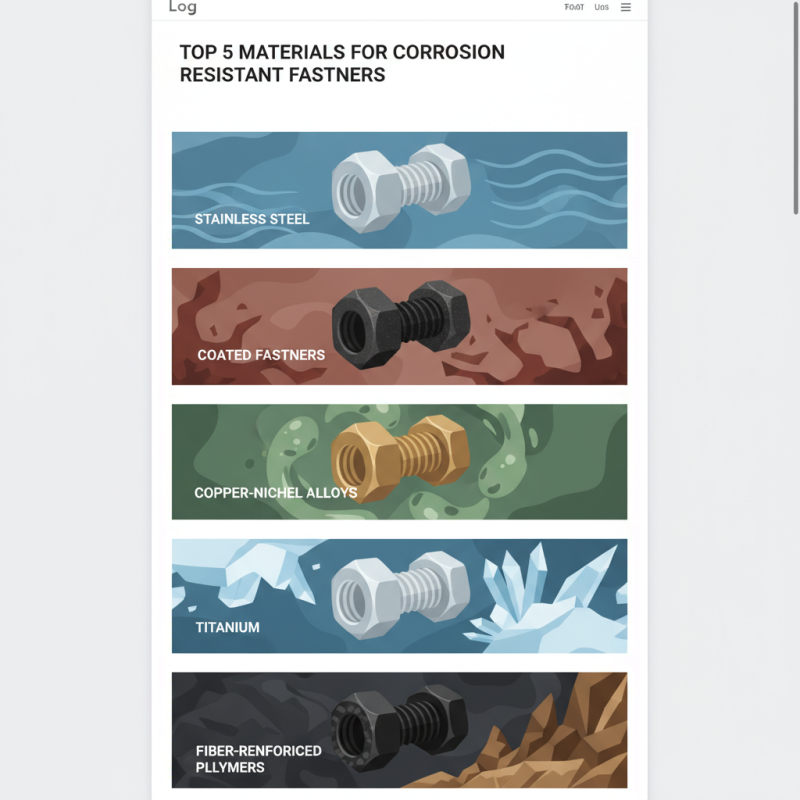 Top 5 Materials for Corrosion Resistant Fasteners You Need to Know?