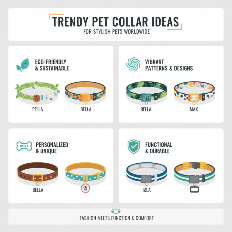 Trendy Pet Collar Ideas for Stylish Pets Worldwide?