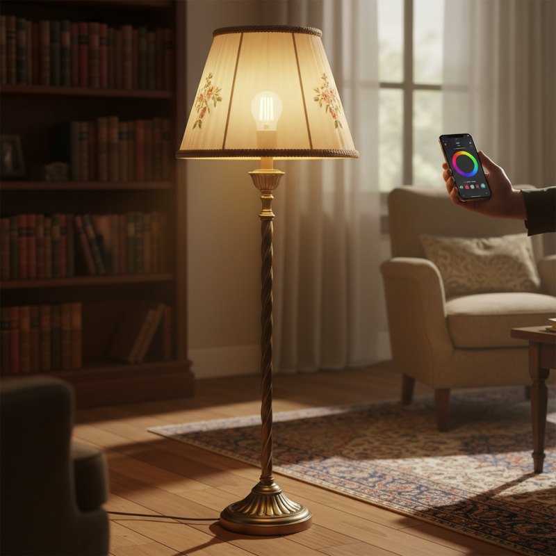 How to Use Smart Bulbs in Vintage Floor Lamps?