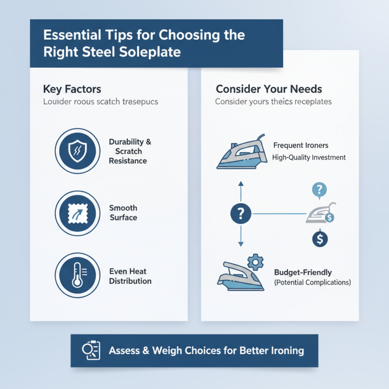 Essential Tips for Choosing the Right Steel Soleplate?
