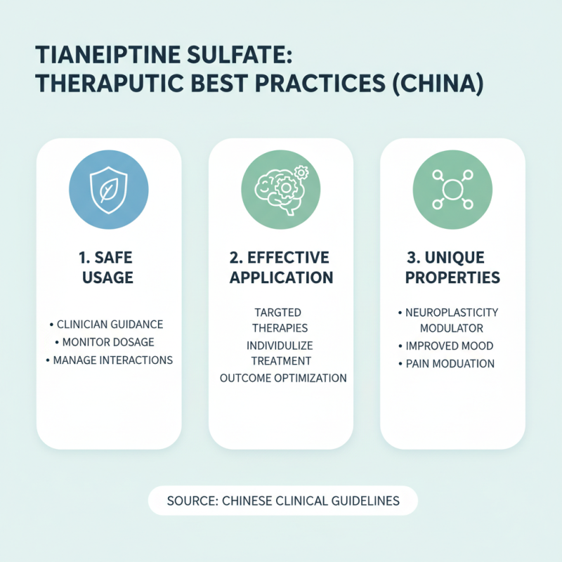 Tianeptine Sulfate Benefits and Uses in China Best Practices?
