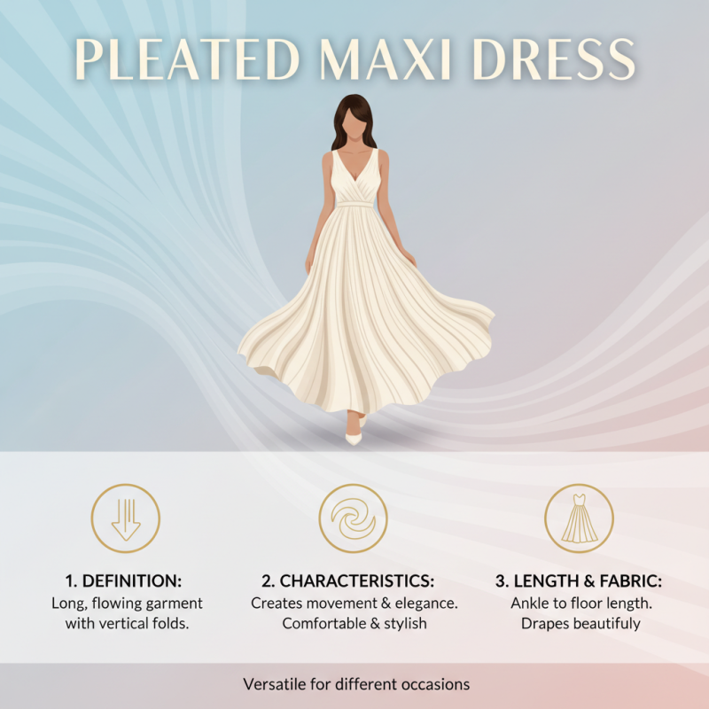 What is a Pleated Maxi Dress and How to Style It?