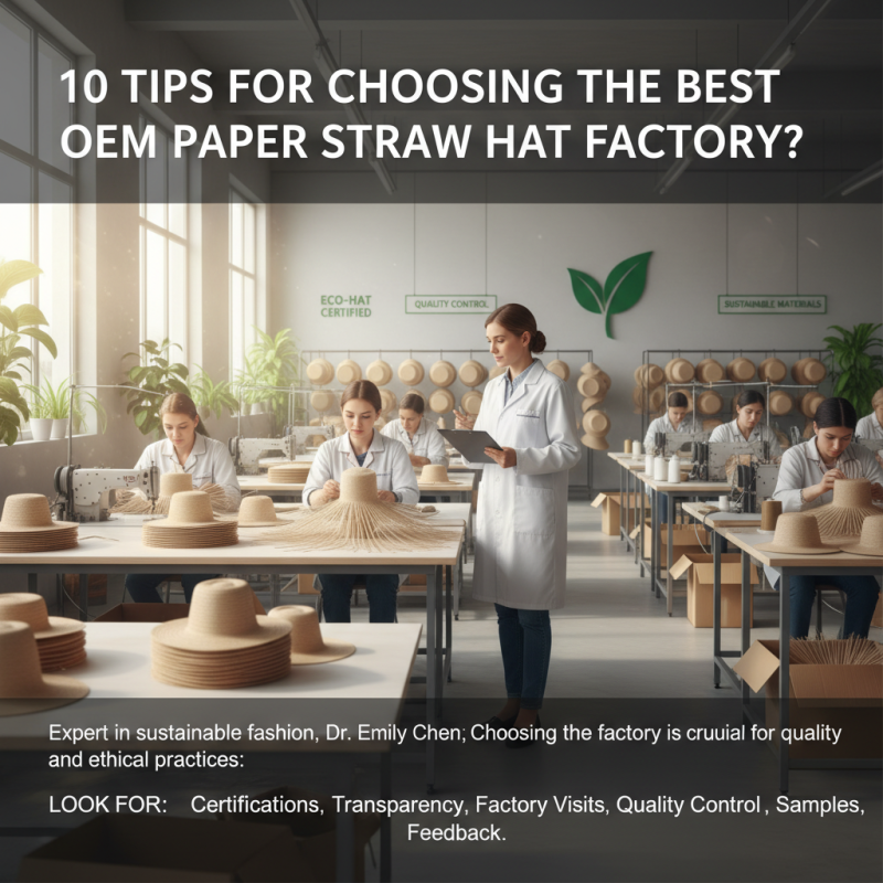 10 Tips for Choosing the Best Oem Paper Straw Hat Factory?