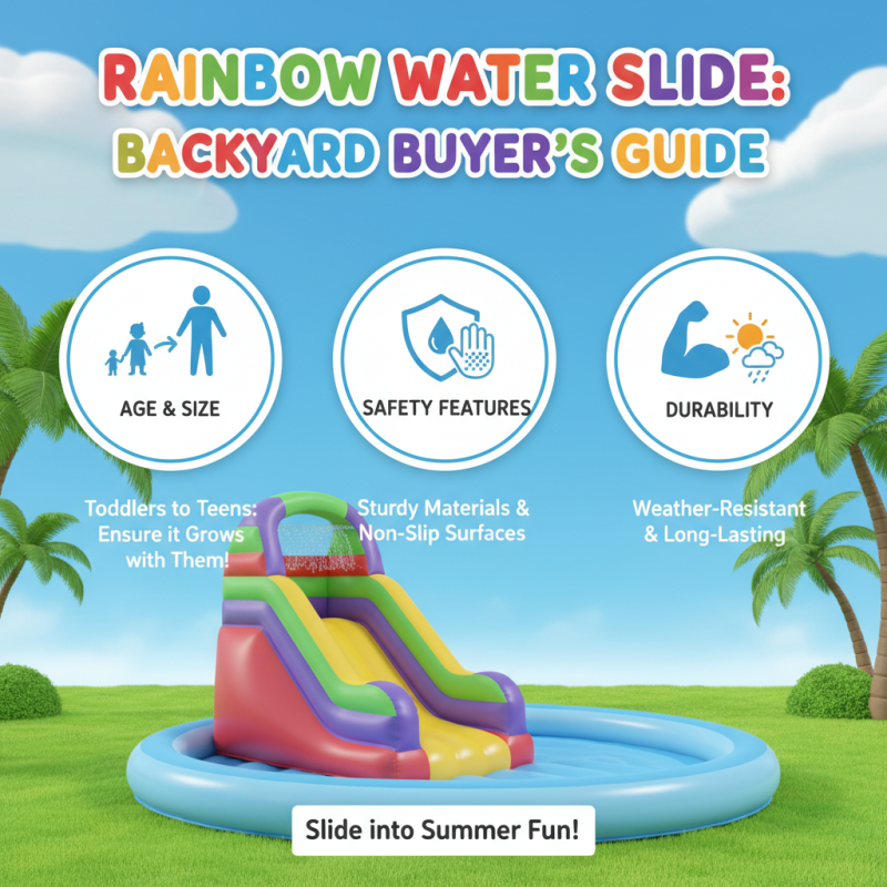 How to Choose the Best Rainbow Water Slide for Your Backyard Fun?