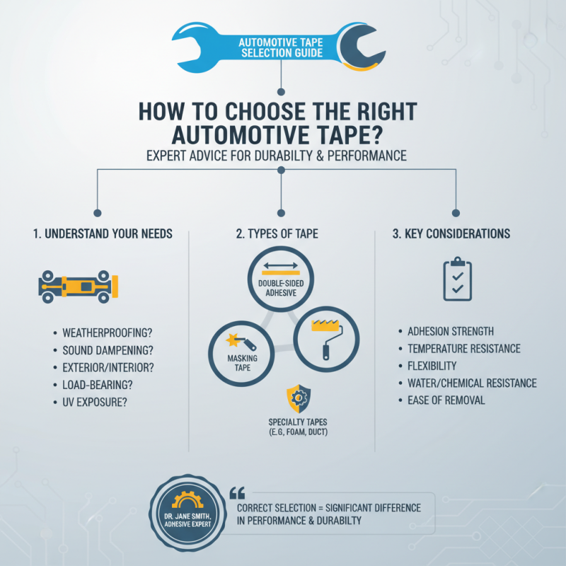 How to Choose the Right Automotive Tape for Your Needs?