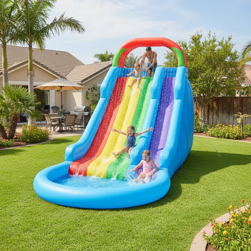How to Choose the Best Rainbow Water Slide for Your Backyard Fun?