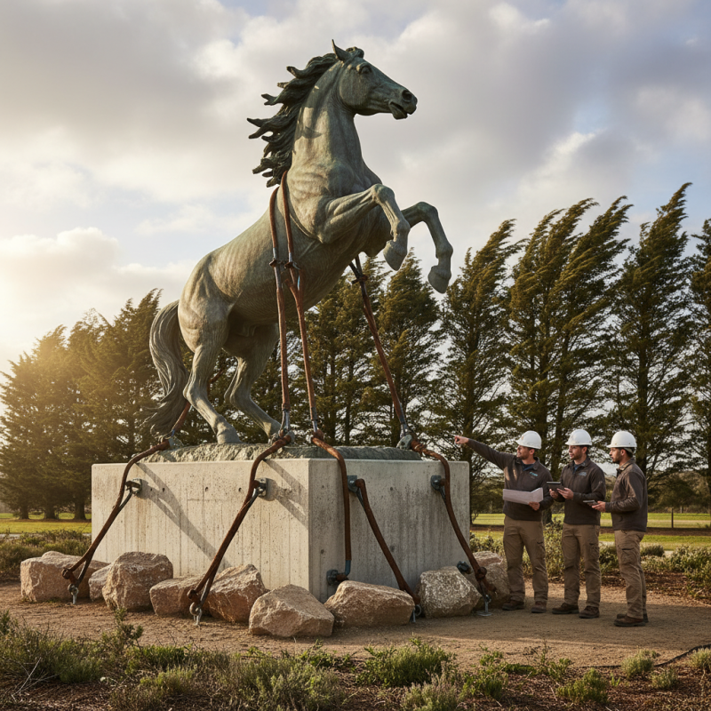 10 Tips to Secure a Heavy Outdoor Statue Against Strong Winds?