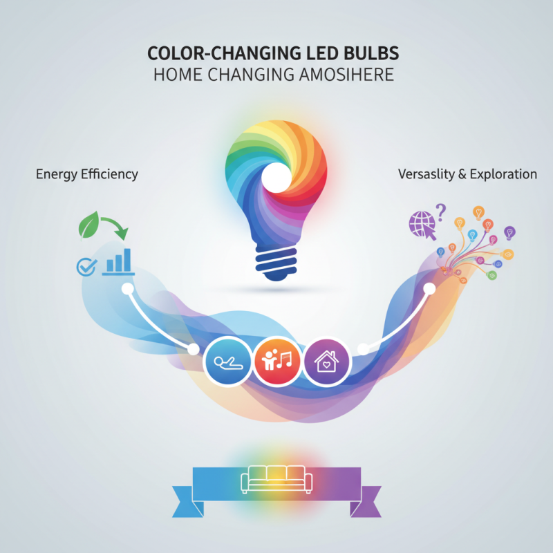 How do color changing LED bulbs enhance your home atmosphere?
