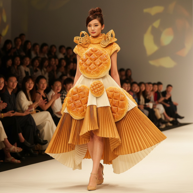 Exploring the Trend of Pineapple Bun Pleated Dress in China Top Fashion?