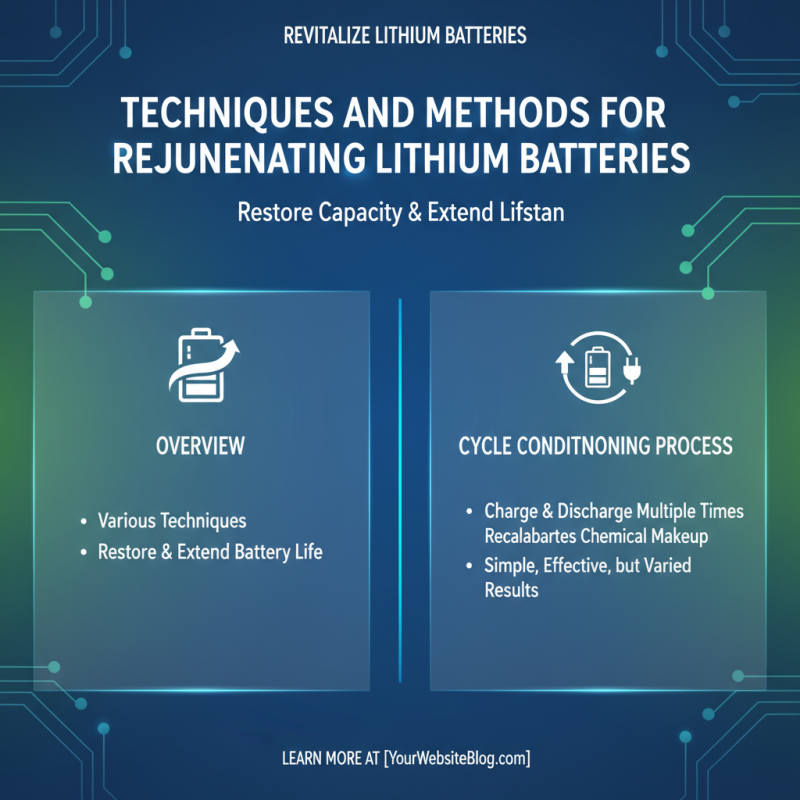 What is Lithium Battery Rejuvenation and How Does it Work?