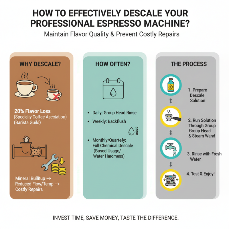 How to Effectively Descale Your Professional Espresso Machine?