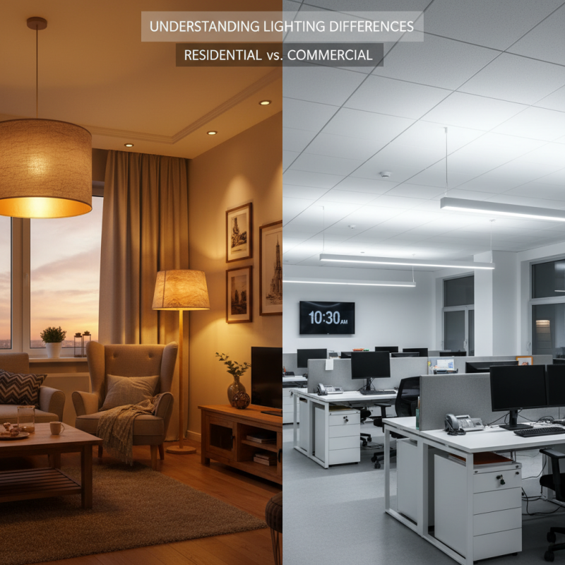 Understanding the Difference Between Residential and Commercial Lighting?
