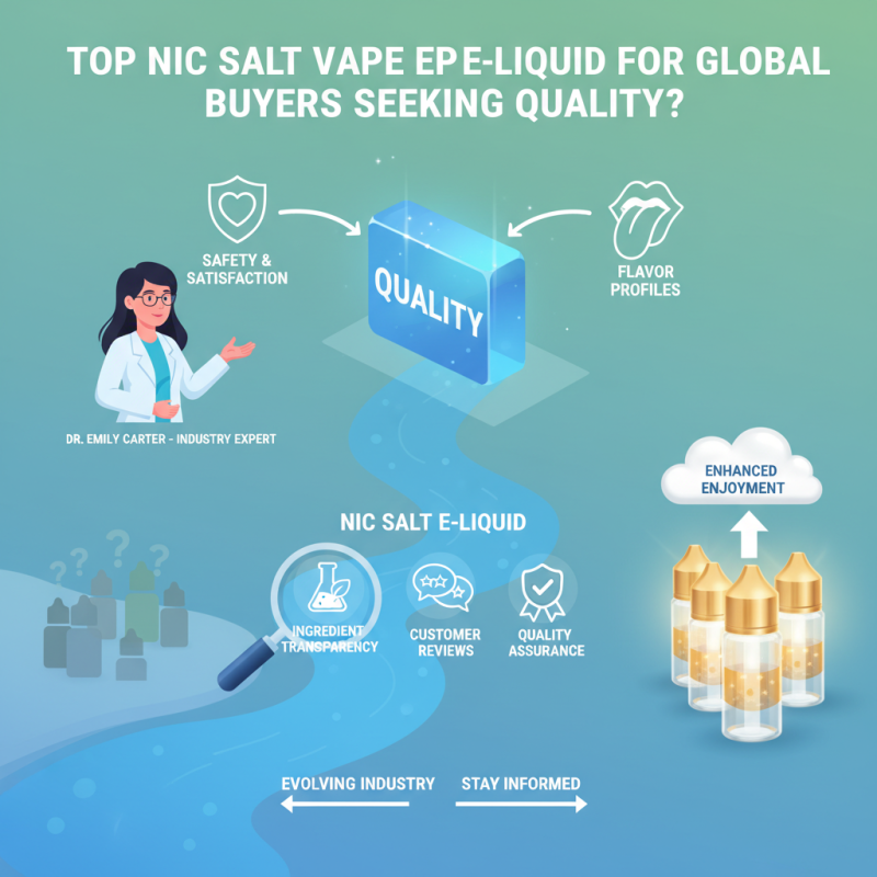Top Nic Salt Vape E-Liquid for Global Buyers Seeking Quality?